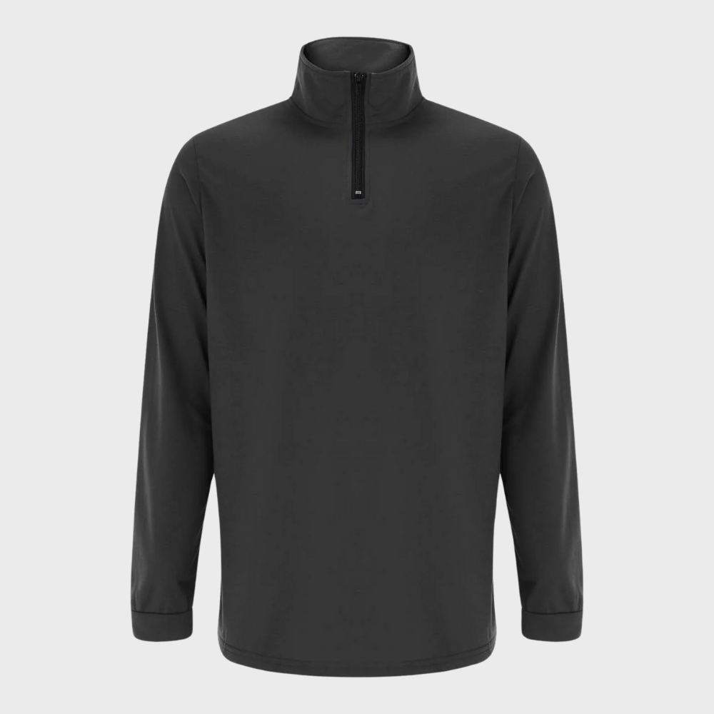 Herenstrui met kwart rits | Lange mouwen | Pullover | Sweatshirt met halve rits | Trui met kwart rits voor heren-Hallo Susanne