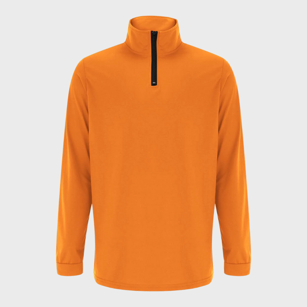 Herenstrui met kwart rits | Lange mouwen | Pullover | Sweatshirt met halve rits | Trui met kwart rits voor heren-Hallo Susanne