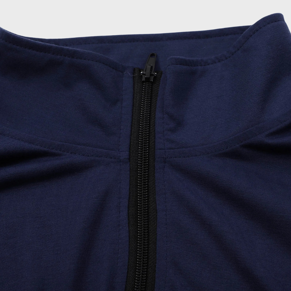 Herenstrui met kwart rits | Lange mouwen | Pullover | Sweatshirt met halve rits | Trui met kwart rits voor heren-Hallo Susanne