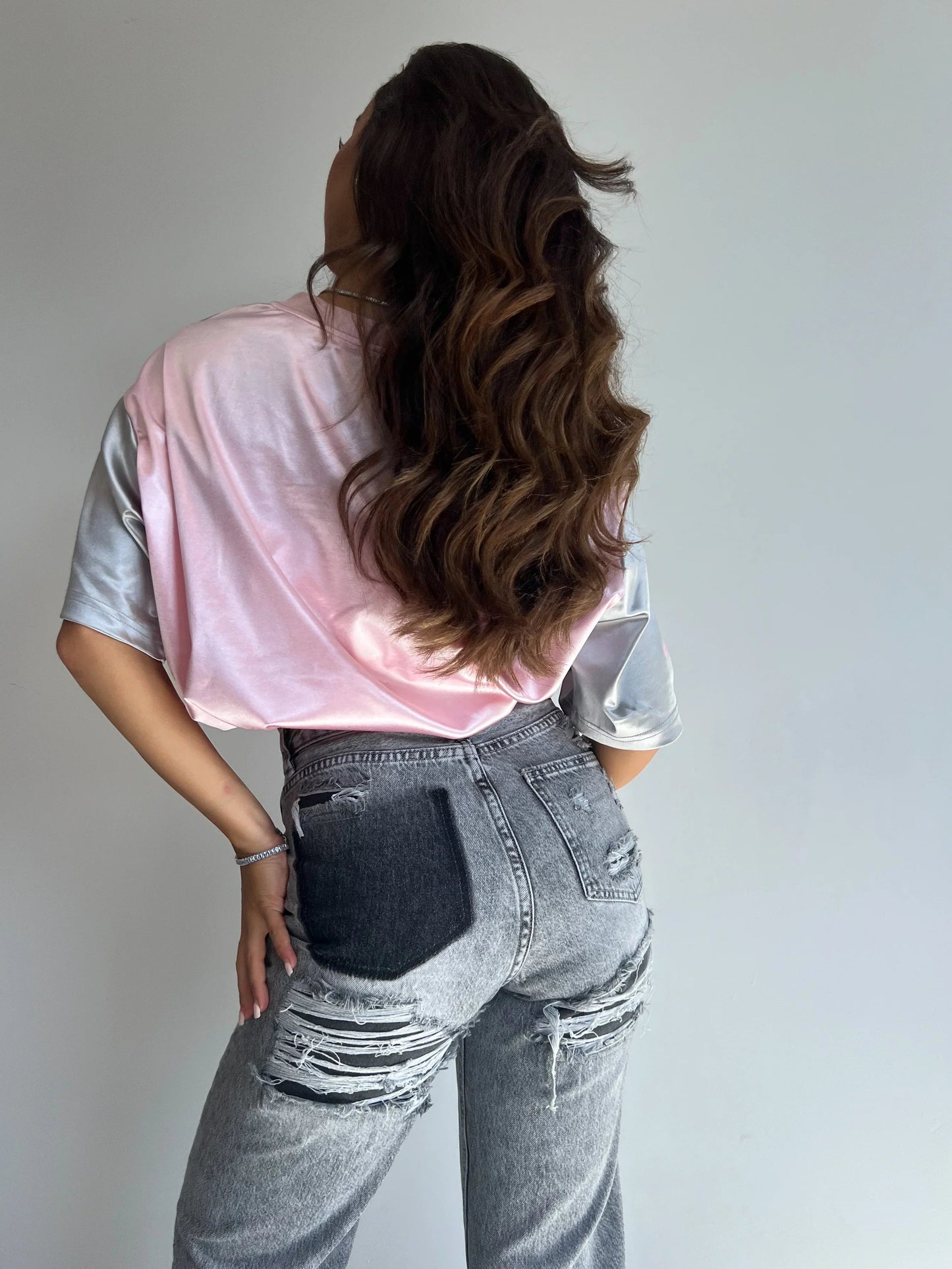 Hoge Taille Jeans | Ripped | Grijs | Jeans met Rechte Pijpen | Damesjeans-Hallo Susanne