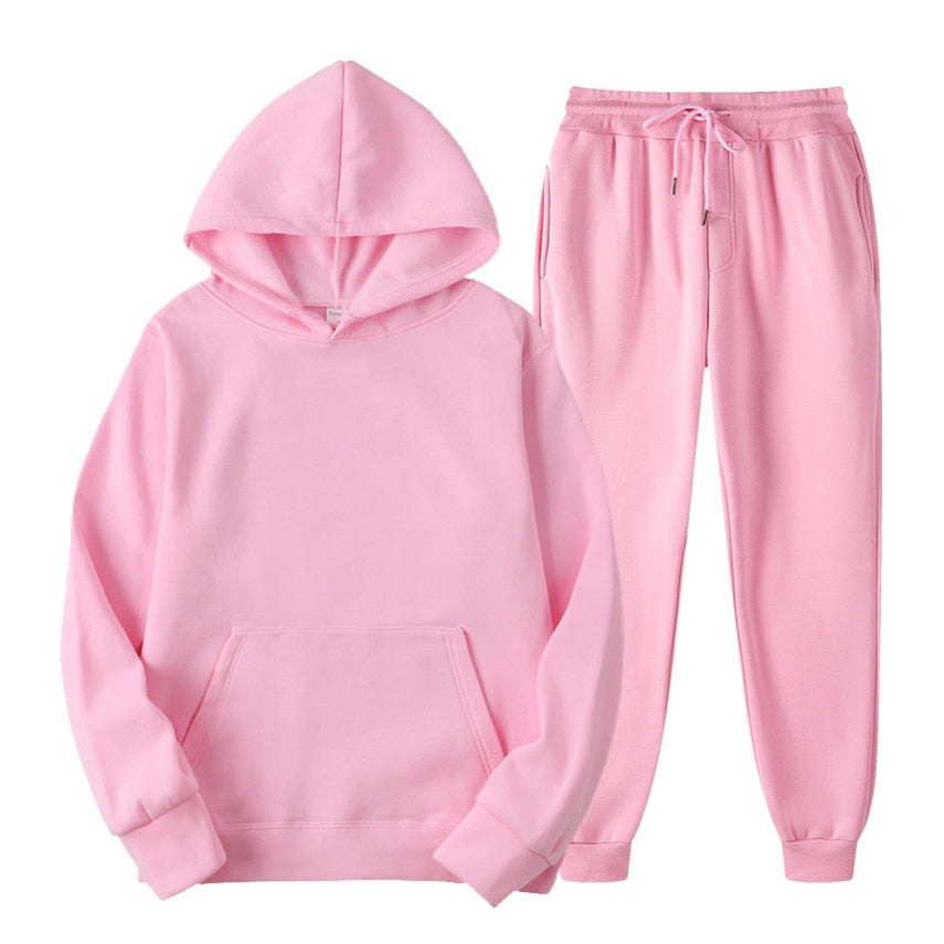 Hoodie en joggerset | Pullover | Koord | Sweat Sets | Joggersets voor dames-Hallo Susanne