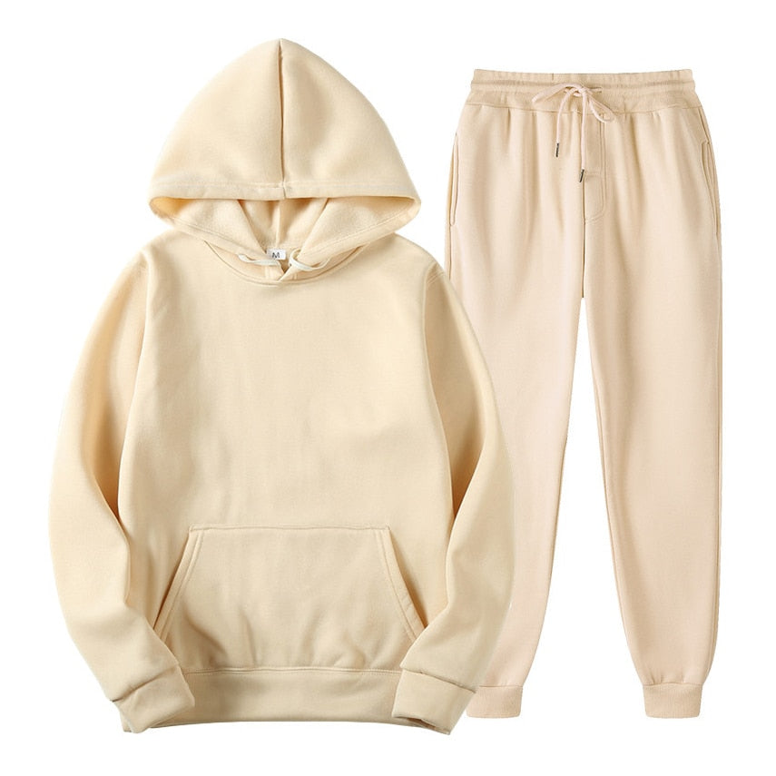 Hoodie en joggerset | Pullover | Koord | Sweat Sets | Joggersets voor dames-Hallo Susanne