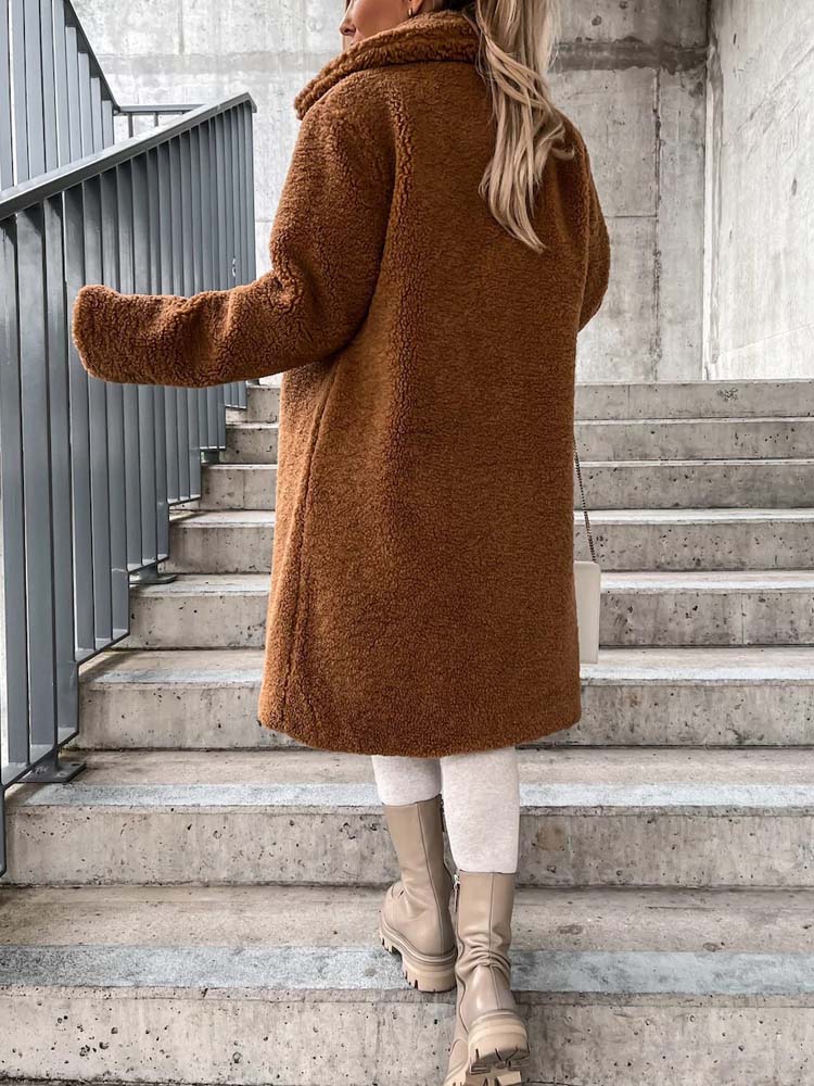 Jennifer Teddy Coat | Warme lange teddy jas is de top trend in 2024-Hallo Susanne