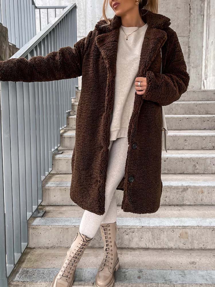 Jennifer Teddy Coat | Warme lange teddy jas is de top trend in 2024-Hallo Susanne