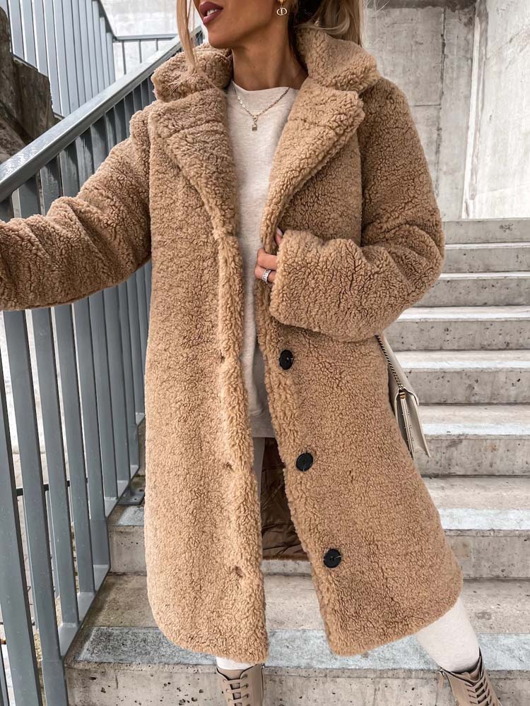 Jennifer Teddy Coat | Warme lange teddy jas is de top trend in 2024-Hallo Susanne