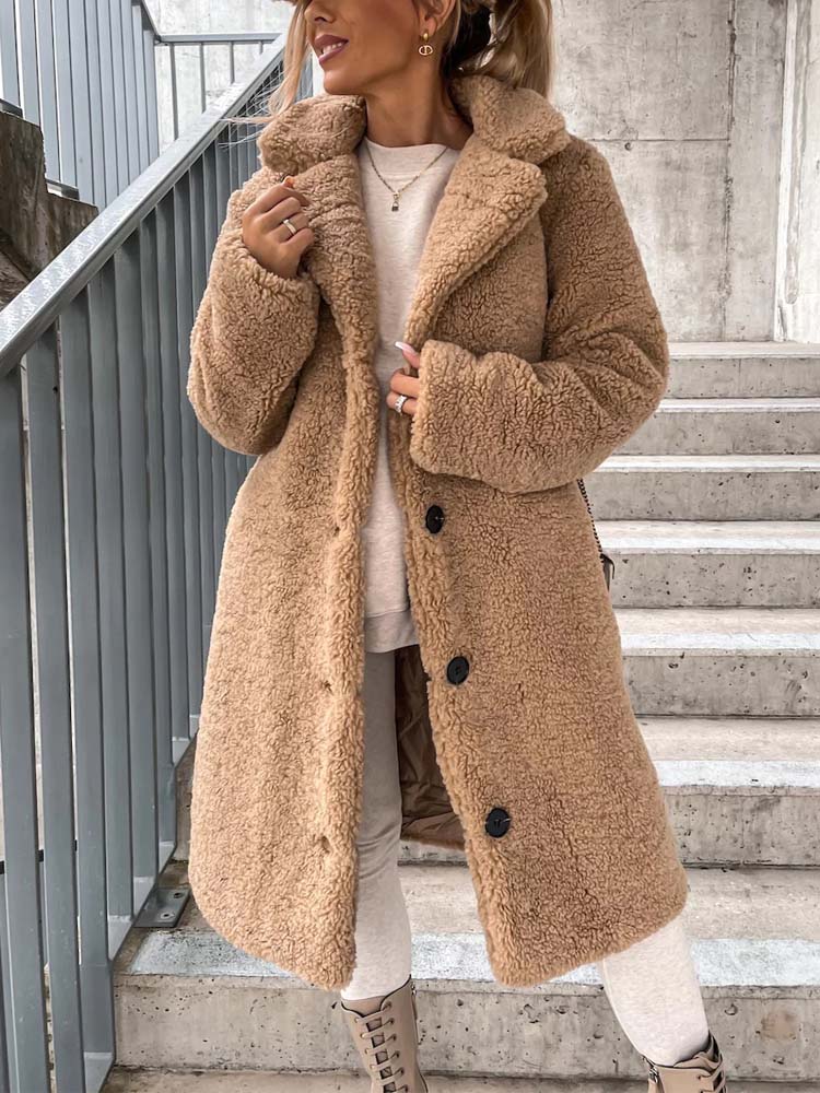 Jennifer Teddy Coat | Warme lange teddy jas is de top trend in 2024-Hallo Susanne