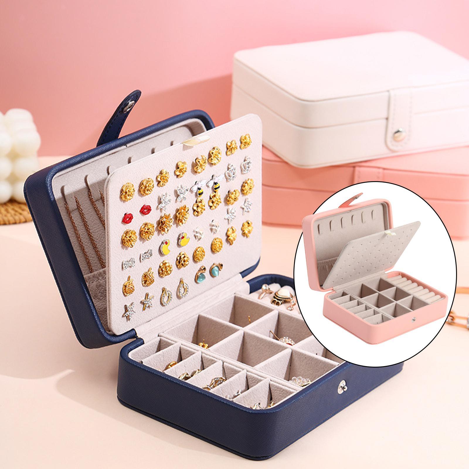 Jewelry Box - Multi Compartment - Leatherette - Jewelry Organizer - Jewelry Case-Hallo Susanne
