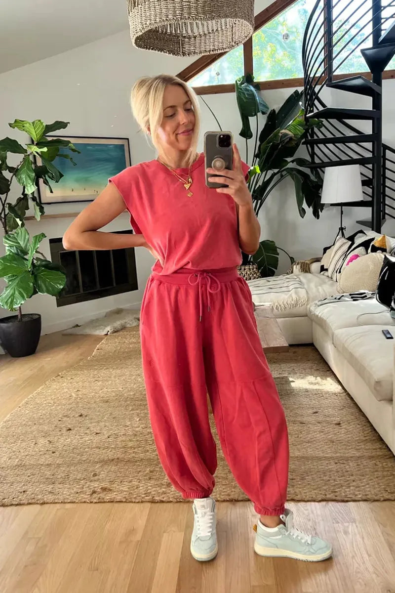 Jumpsuit | Casual | Korte Mouwen | Joggingpak | Dames Jumpsuit-Hallo Susanne
