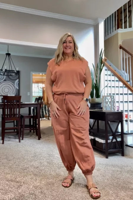 Jumpsuit | Casual | Korte Mouwen | Joggingpak | Dames Jumpsuit-Hallo Susanne