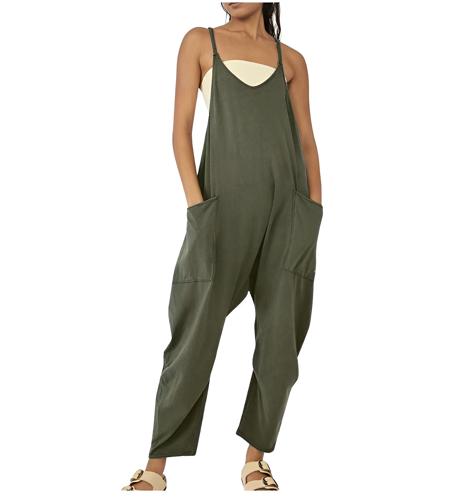 Jumpsuit voor dames | Mouwloos | Los model | Casual Jumpsuit | Colbert Vrouwen-Hallo Susanne