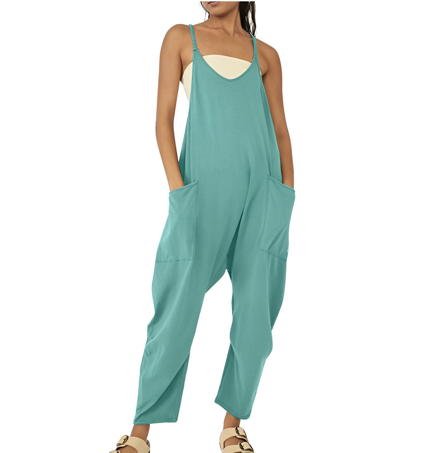 Jumpsuit voor dames | Mouwloos | Los model | Casual Jumpsuit | Colbert Vrouwen-Hallo Susanne
