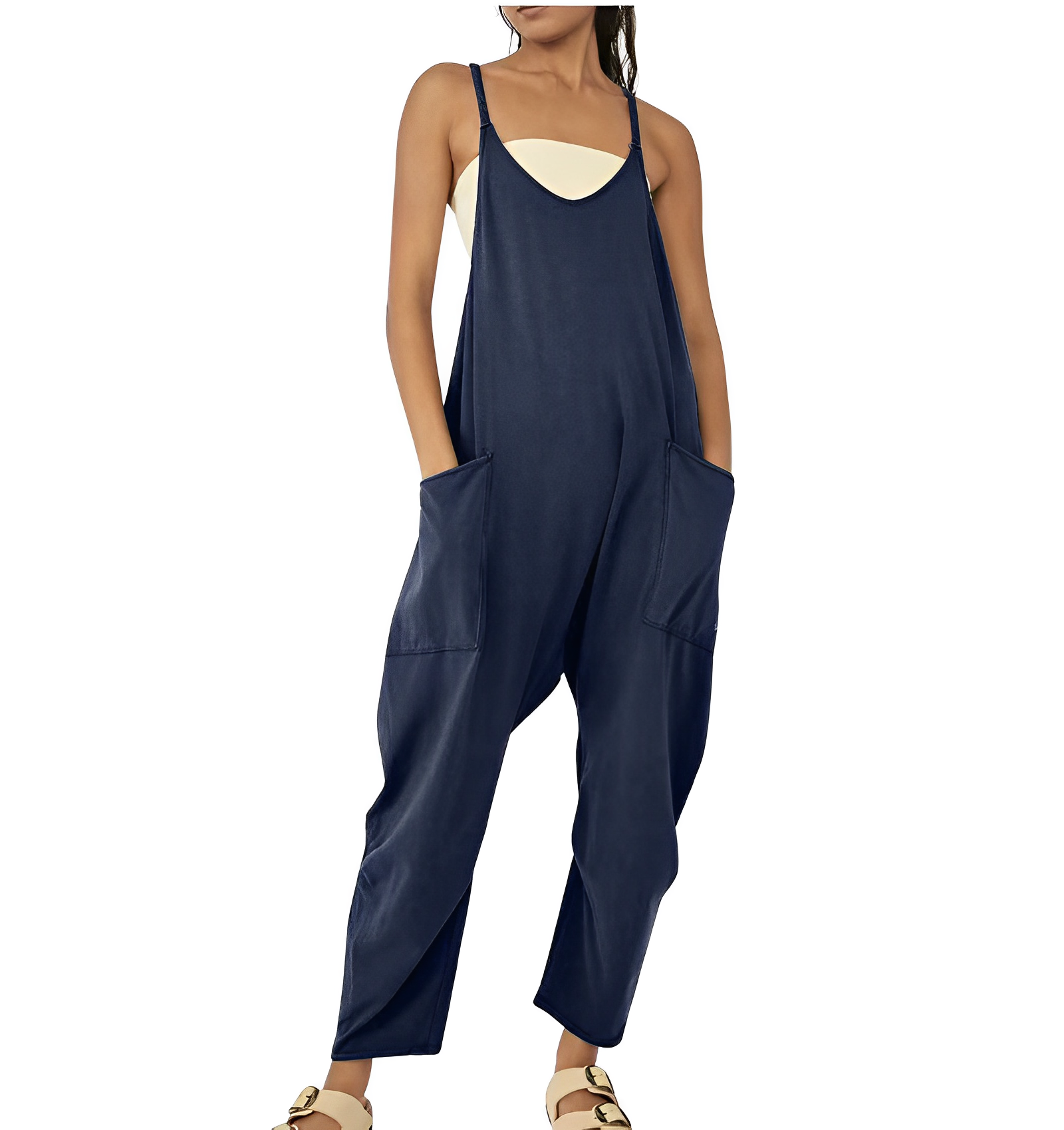 Jumpsuit voor dames | Mouwloos | Los model | Casual Jumpsuit | Colbert Vrouwen-Hallo Susanne
