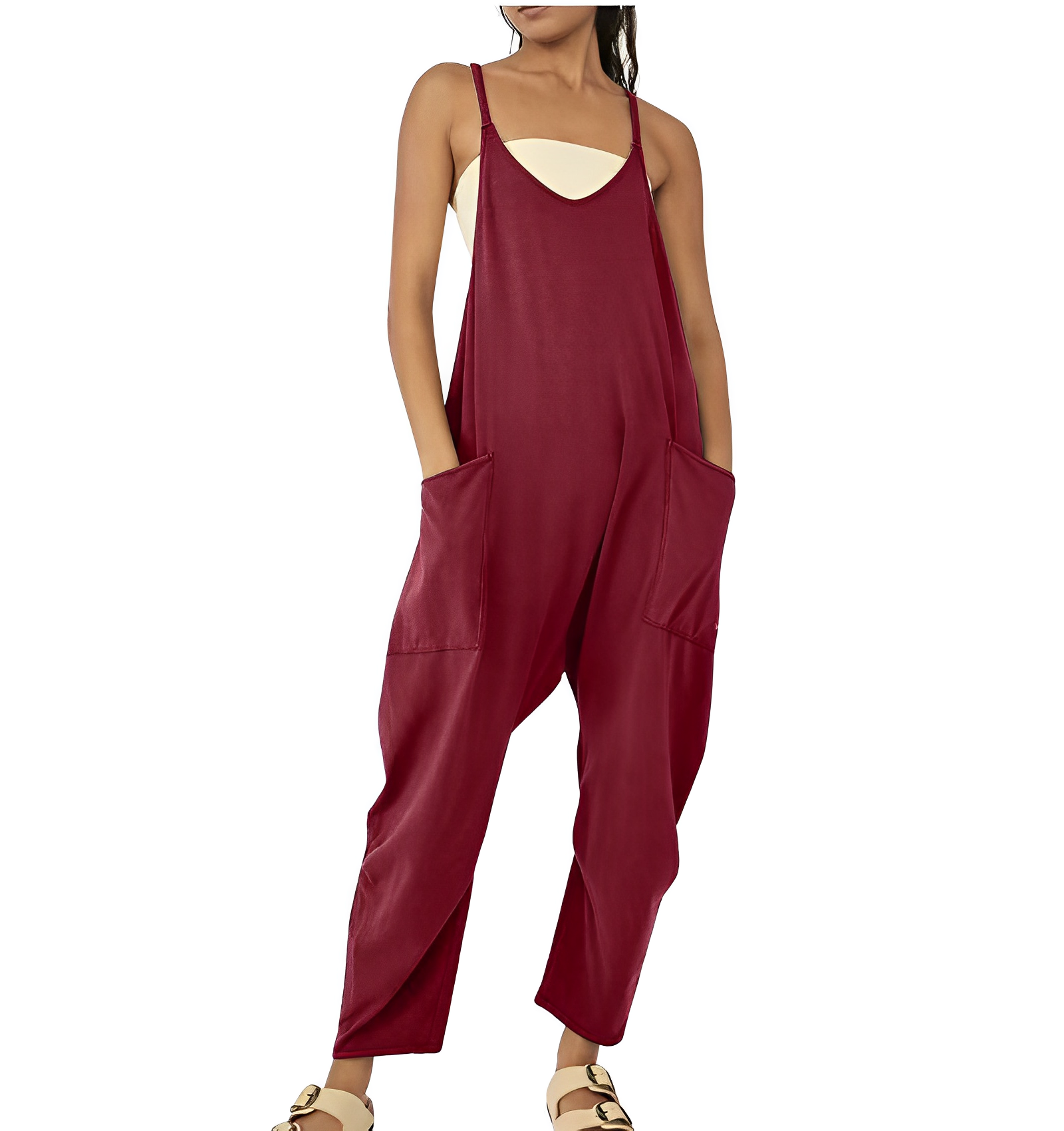 Jumpsuit voor dames | Mouwloos | Los model | Casual Jumpsuit | Colbert Vrouwen-Hallo Susanne