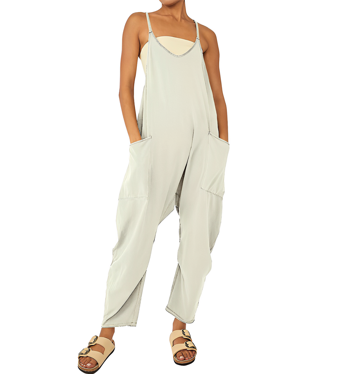 Jumpsuit voor dames | Mouwloos | Los model | Casual Jumpsuit | Colbert Vrouwen-Hallo Susanne