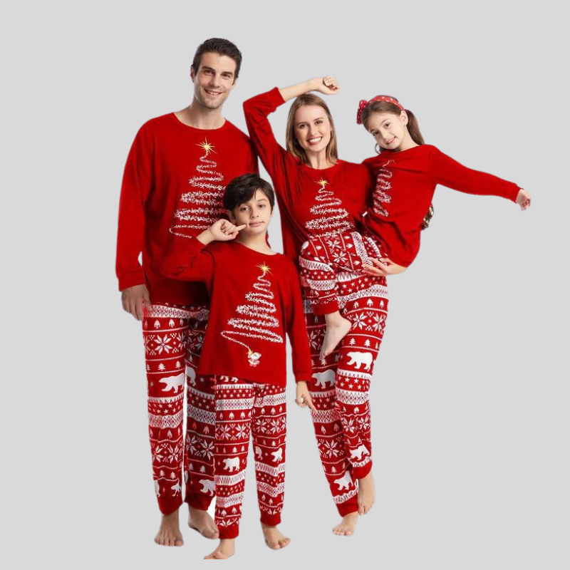 Kerstpyjama voor de familie | Bijpassende holidays slaapmode voor de hele familie-Hallo Susanne