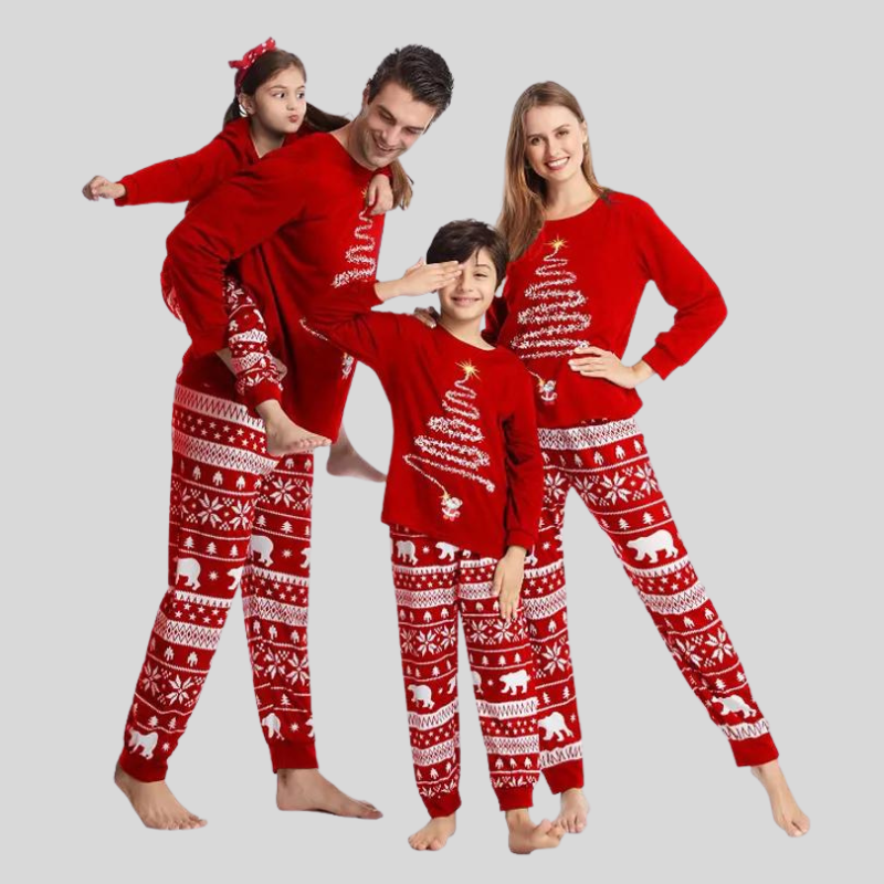 Kerstpyjama voor de familie | Bijpassende holidays slaapmode voor de hele familie-Hallo Susanne