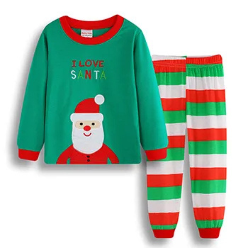 Kerstpyjama voor kinderen | Katoenen Kerstpyjama voor kinderen-Hallo Susanne