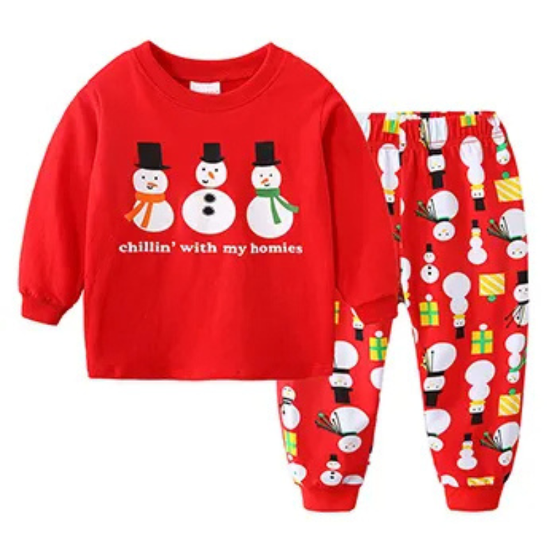 Kerstpyjama voor kinderen | Katoenen Kerstpyjama voor kinderen-Hallo Susanne