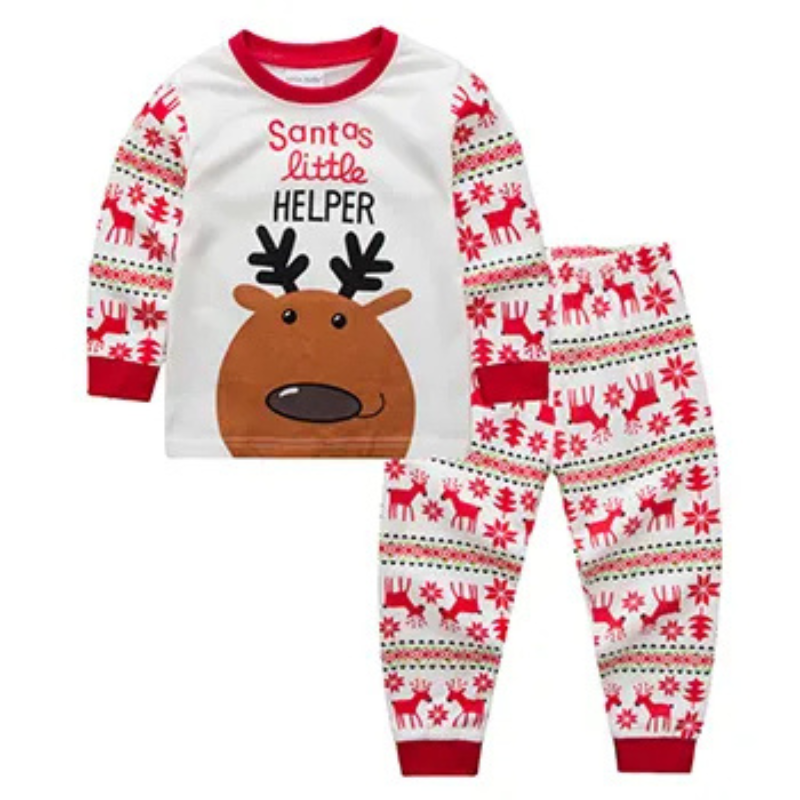 Kerstpyjama voor kinderen | Katoenen Kerstpyjama voor kinderen-Hallo Susanne