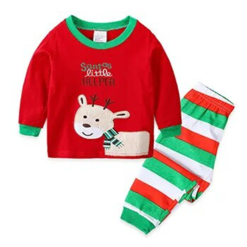 Kerstpyjama voor kinderen | Katoenen Kerstpyjama voor kinderen-Hallo Susanne