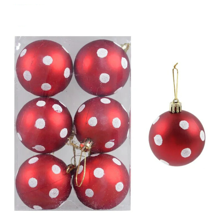 Kleurrijke Kerstballen | 6st Decoratieve Kerstboom Ornamentenset-Hallo Susanne