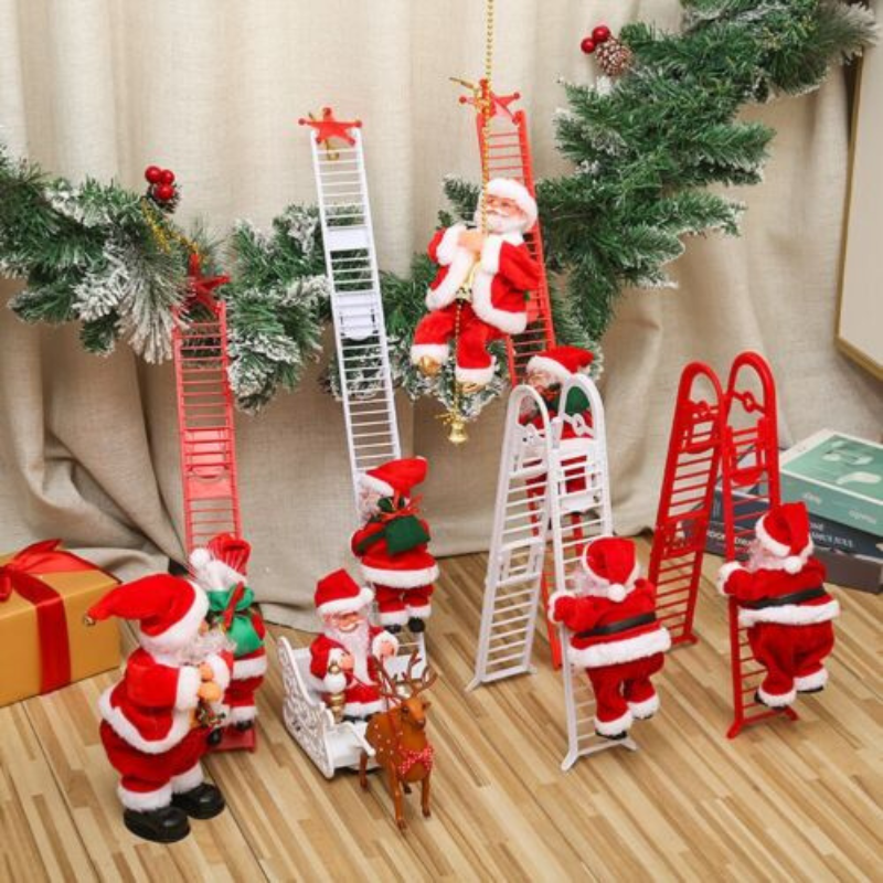 Klimmende Kerstman Decoratie | Decoratieve Klim Ladder Kerstman-Hallo Susanne