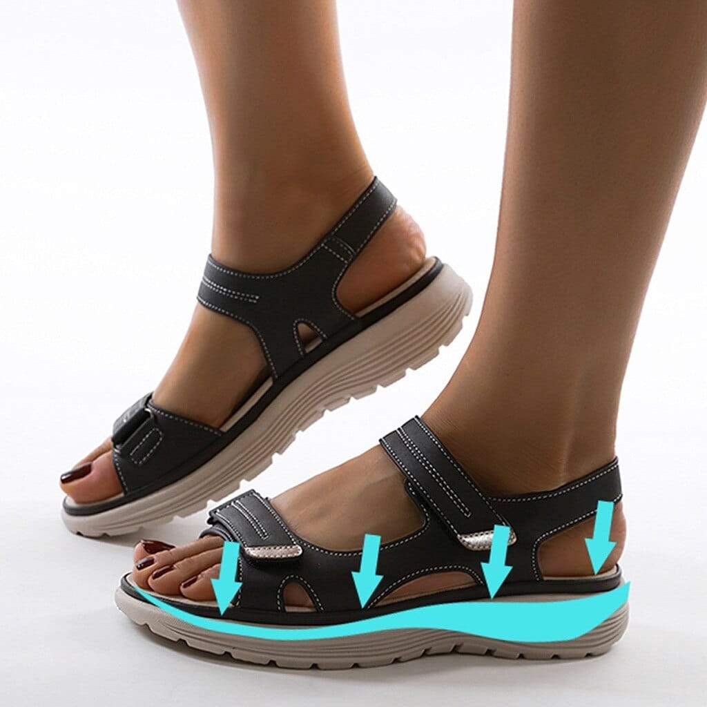 Klittenband sandalen | Ergonomisch | Wandelen | Sport sandalen | Orthopedische sandalen voor Vrouwen-Hallo Susanne