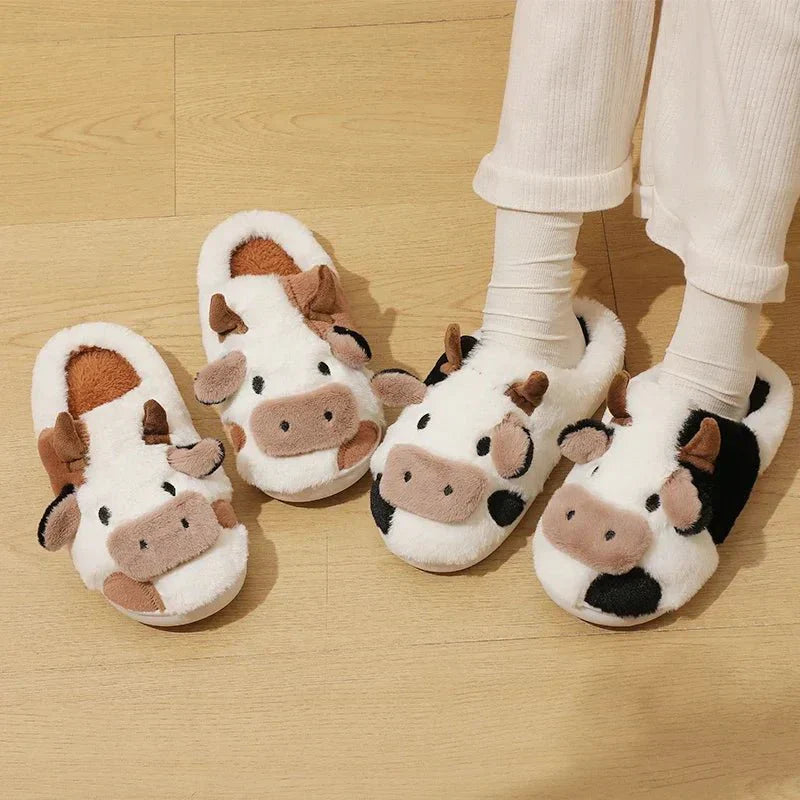 Koeienpantoffels - Warm - Binnen - Dierenpantoffels - Huisslippers-Hallo Susanne