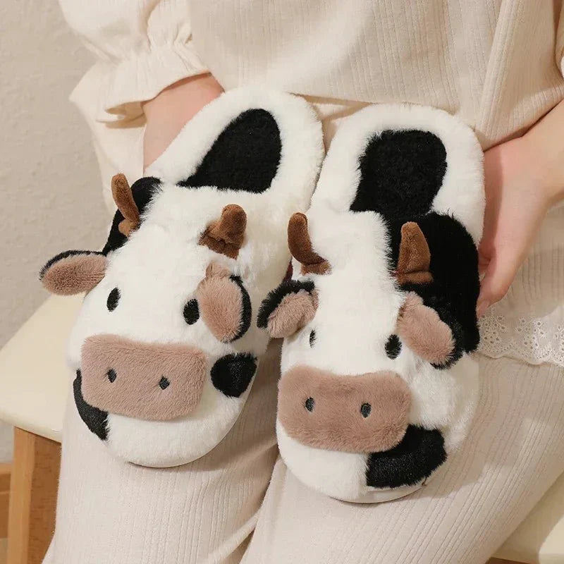 Koeienpantoffels - Warm - Binnen - Dierenpantoffels - Huisslippers-Hallo Susanne