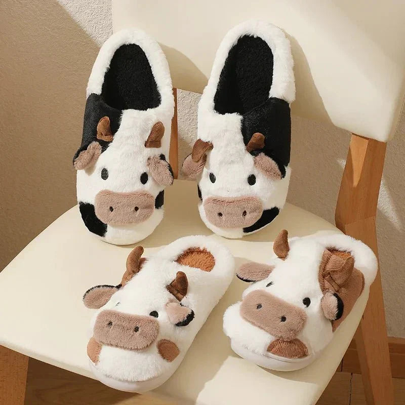 Koeienpantoffels - Warm - Binnen - Dierenpantoffels - Huisslippers-Hallo Susanne