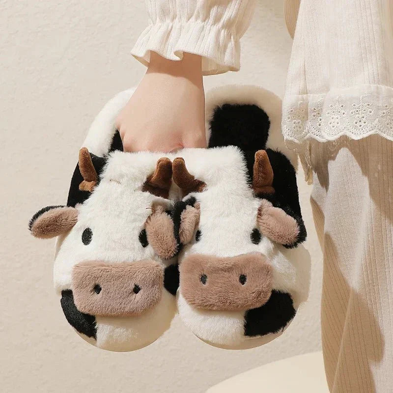Koeienpantoffels - Warm - Binnen - Dierenpantoffels - Huisslippers-Hallo Susanne