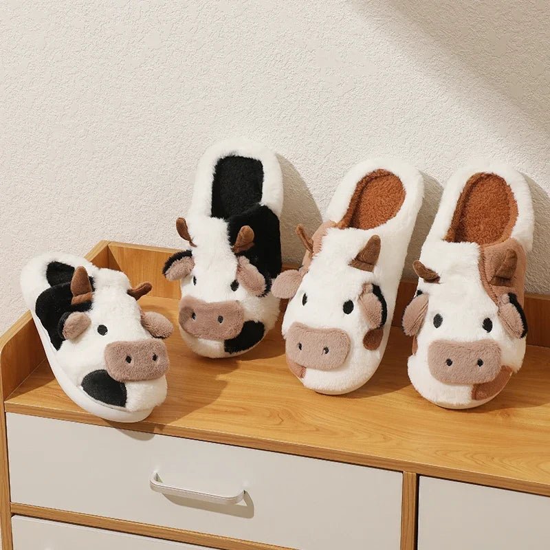 Koeienpantoffels - Warm - Binnen - Dierenpantoffels - Huisslippers-Hallo Susanne