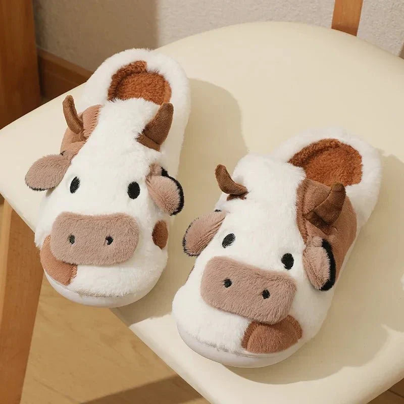 Koeienpantoffels - Warm - Binnen - Dierenpantoffels - Huisslippers-Hallo Susanne