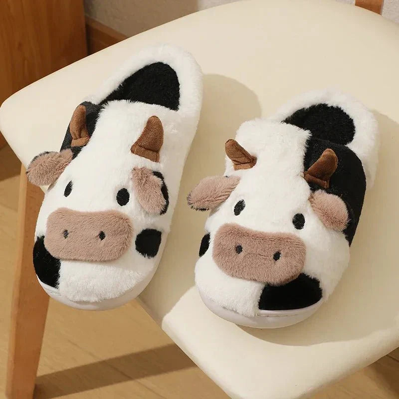 Koeienpantoffels - Warm - Binnen - Dierenpantoffels - Huisslippers-Hallo Susanne