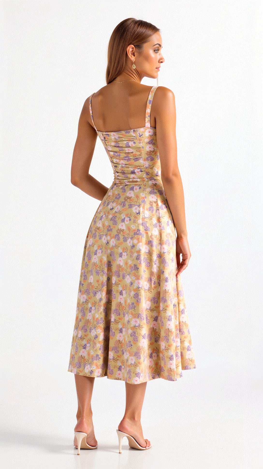 Korsetjurk - Mouwloze Midi Zomerjurk met Split voor dames-Hallo Susanne