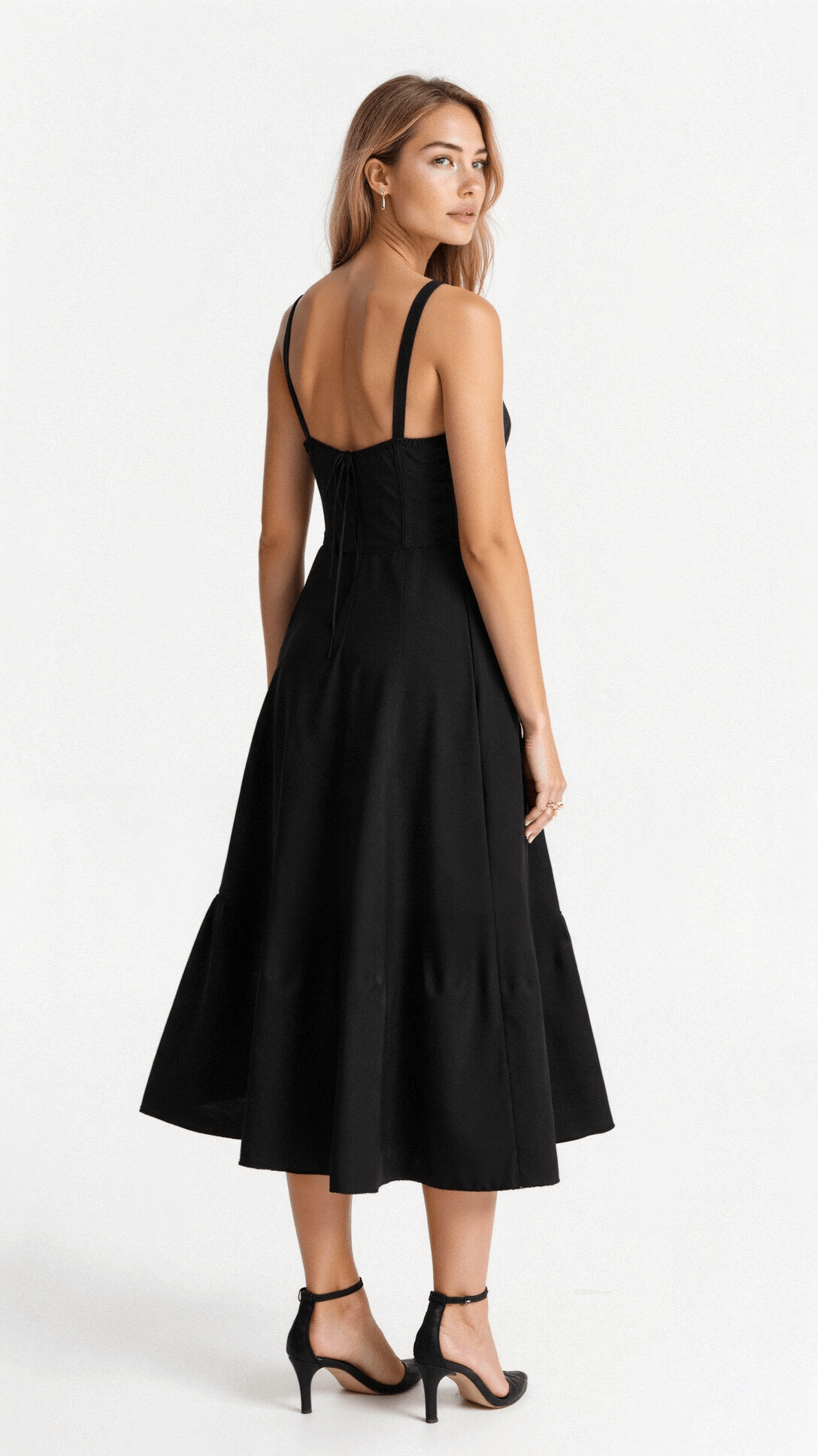 Korsetjurk - Mouwloze Midi Zomerjurk met Split voor dames-Hallo Susanne