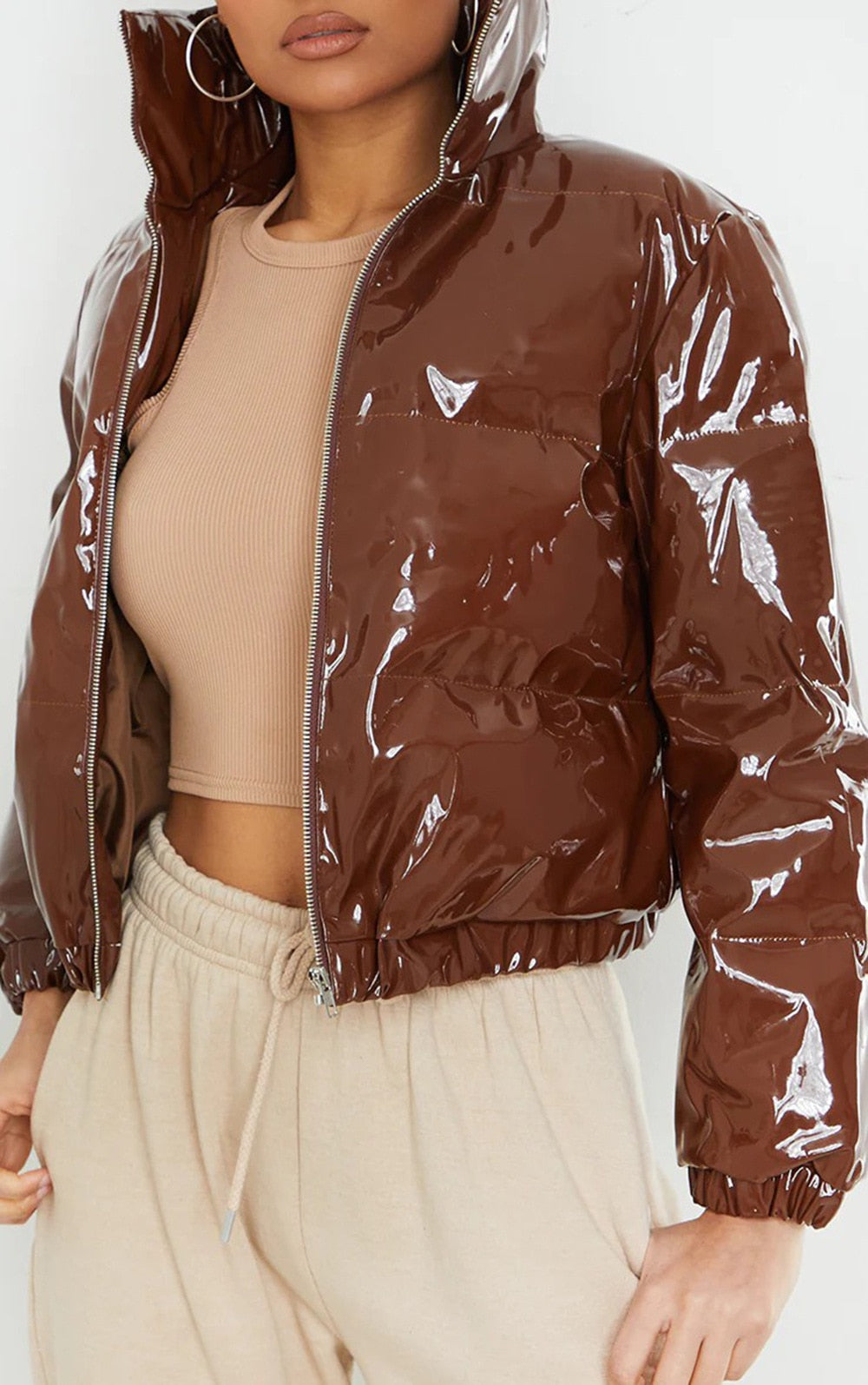 Kort pufferjack - Kort - Ritssluiting - Winterjas - Dames pufferjack-Hallo Susanne