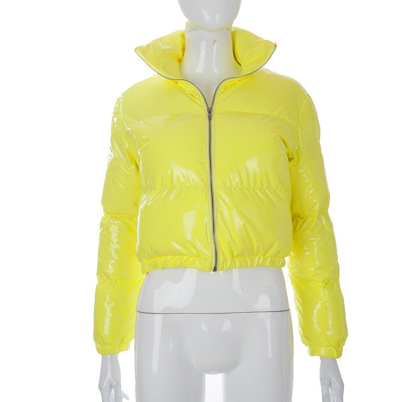 Kort pufferjack - Kort - Ritssluiting - Winterjas - Dames pufferjack-Hallo Susanne