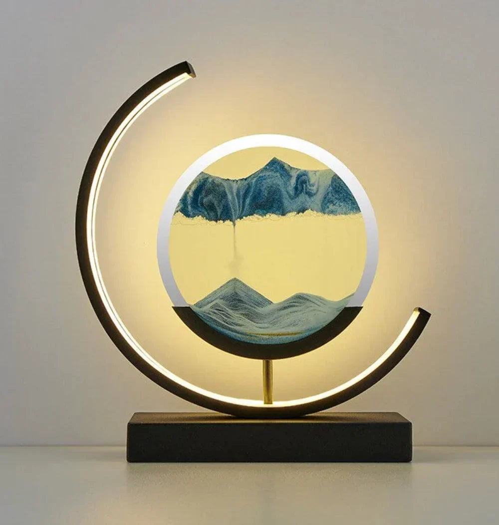 Lamp voor zandkunst - Decoratief - Bewegend zand - Tafellamp - LED-lampjes-Hallo Susanne