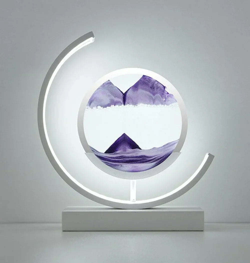 Lamp voor zandkunst - Decoratief - Bewegend zand - Tafellamp - LED-lampjes-Hallo Susanne