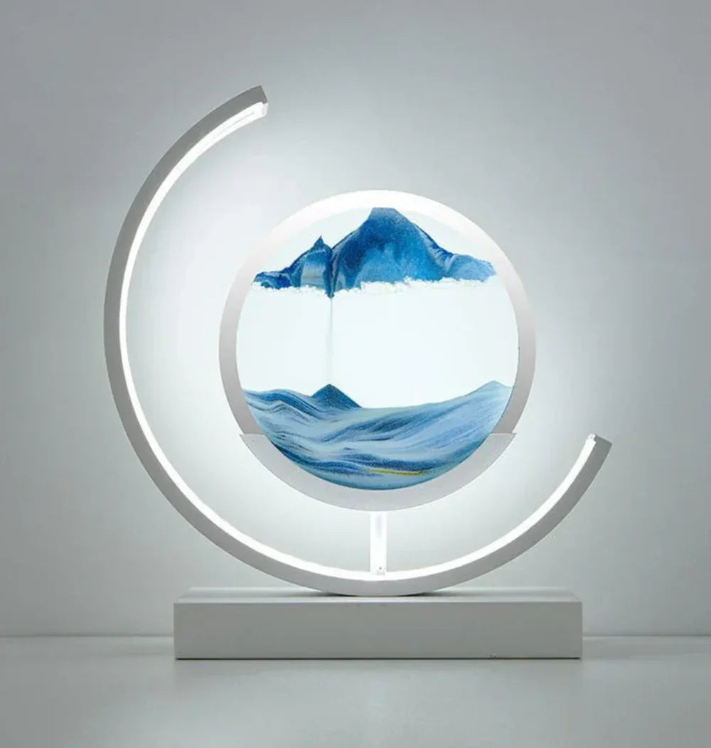 Lamp voor zandkunst - Decoratief - Bewegend zand - Tafellamp - LED-lampjes-Hallo Susanne