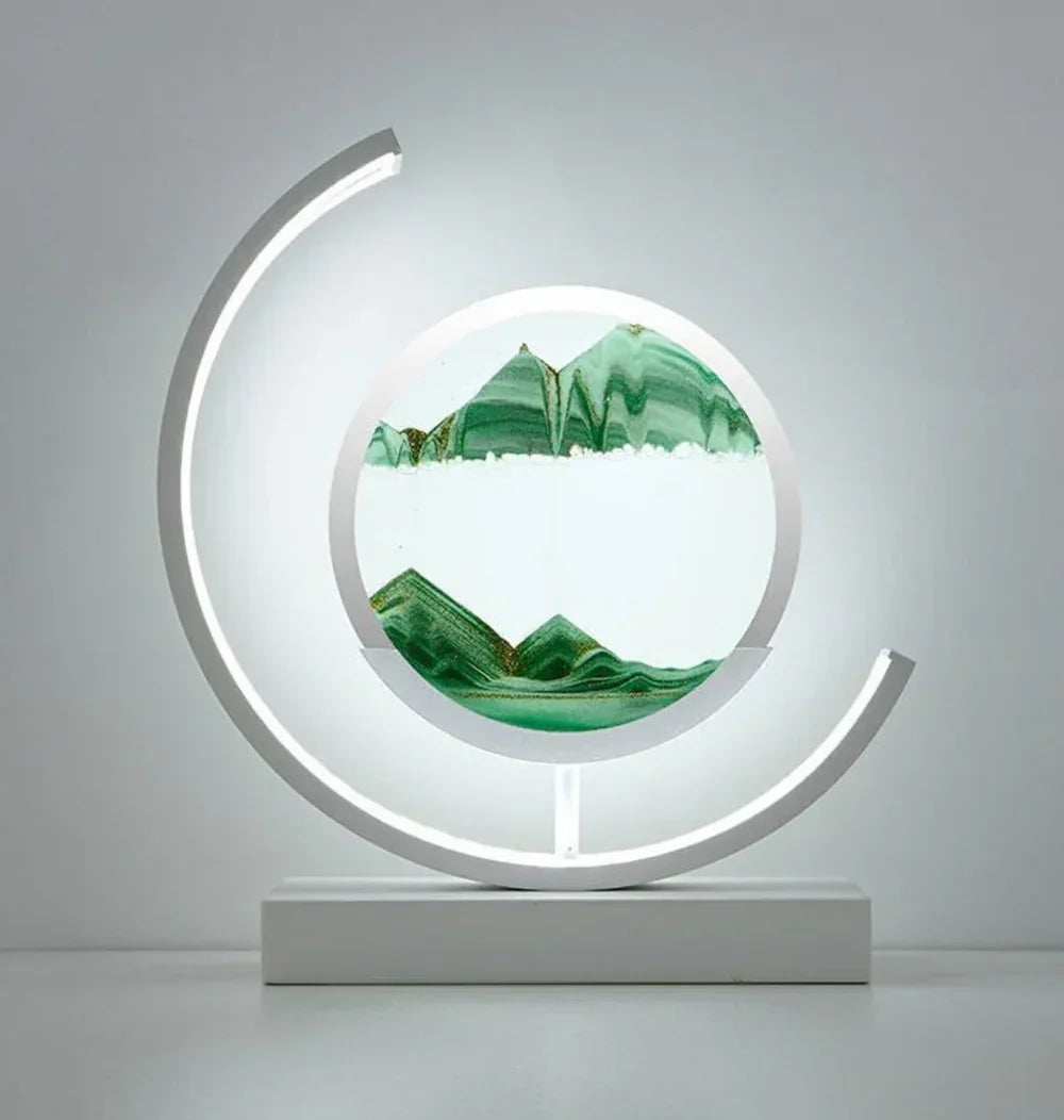 Lamp voor zandkunst - Decoratief - Bewegend zand - Tafellamp - LED-lampjes-Hallo Susanne