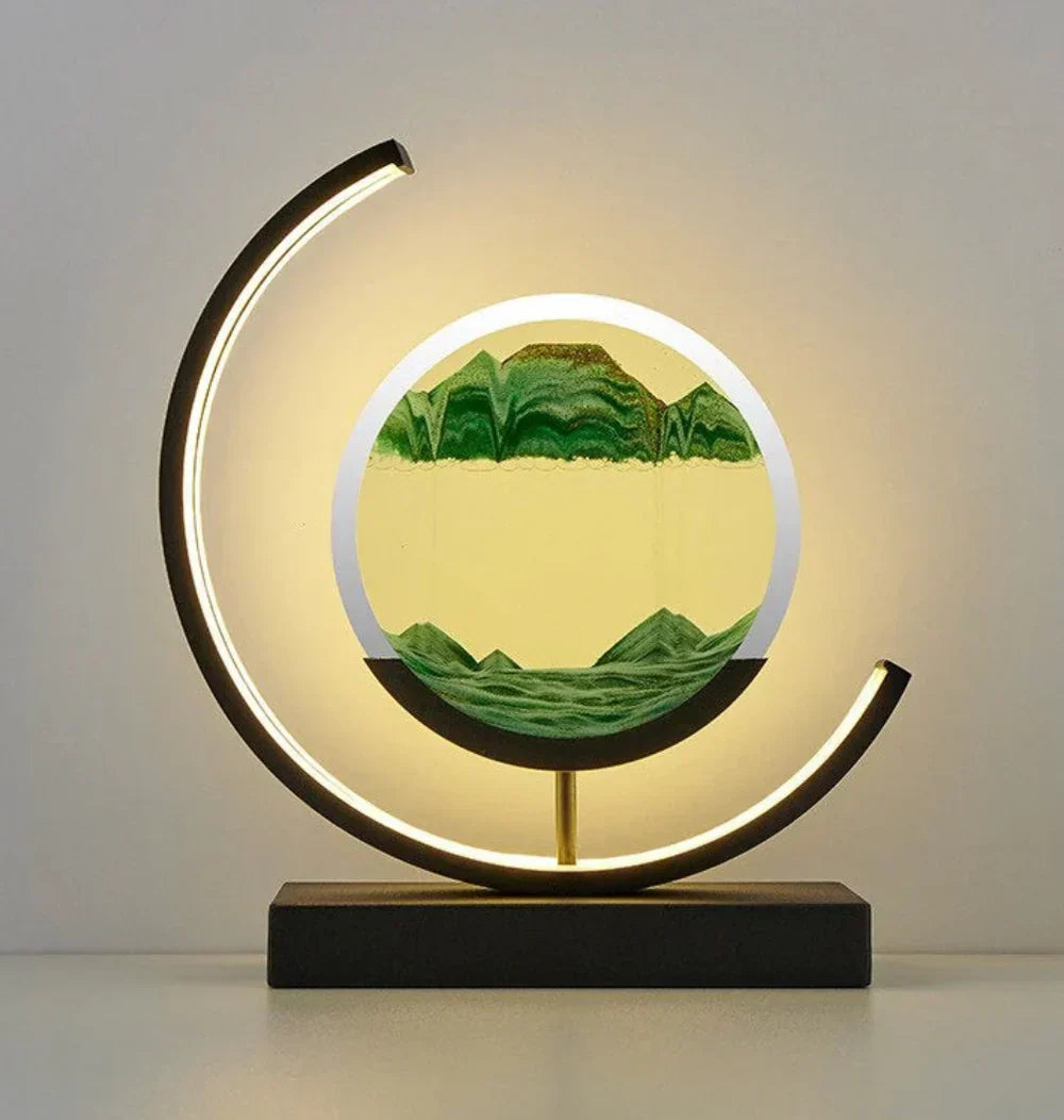 Lamp voor zandkunst - Decoratief - Bewegend zand - Tafellamp - LED-lampjes-Hallo Susanne