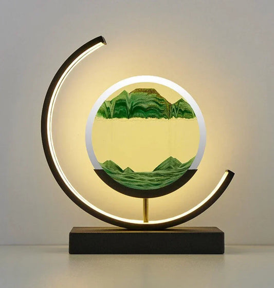 Lamp voor zandkunst - Decoratief - Bewegend zand - Tafellamp - LED-lampjes-Hallo Susanne
