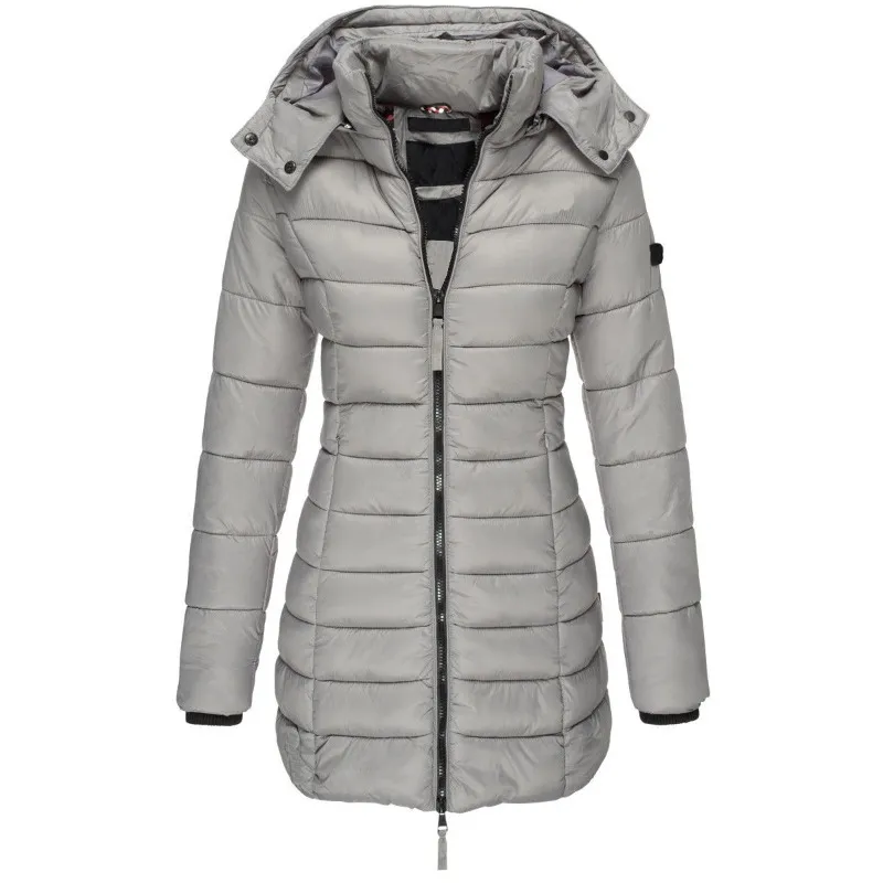 Lange Pufferjas - Capuchon - Zip-Up - Donzen Jas - Winterjassen en Jacks voor dames-Hallo Susanne