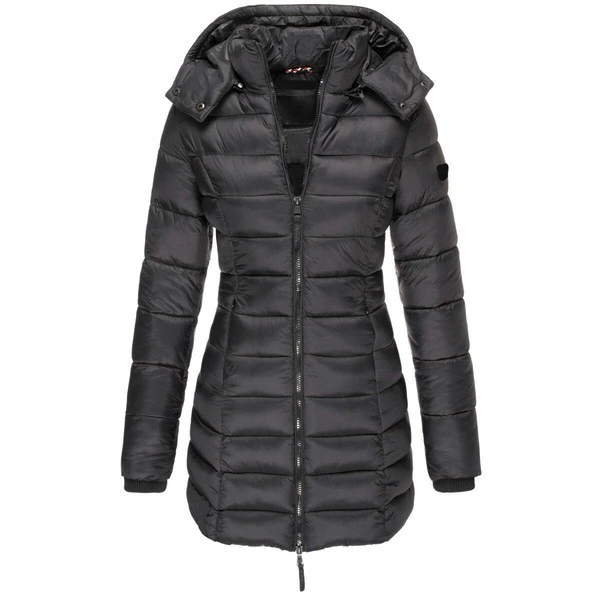 Lange Pufferjas - Capuchon - Zip-Up - Donzen Jas - Winterjassen en Jacks voor dames-Hallo Susanne