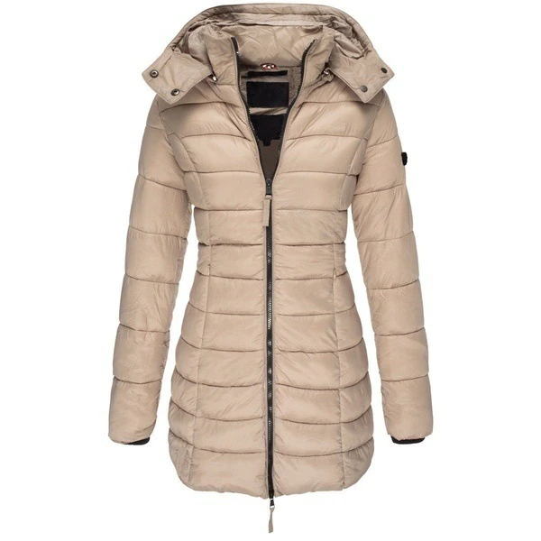 Lange Pufferjas - Capuchon - Zip-Up - Donzen Jas - Winterjassen en Jacks voor dames-Hallo Susanne