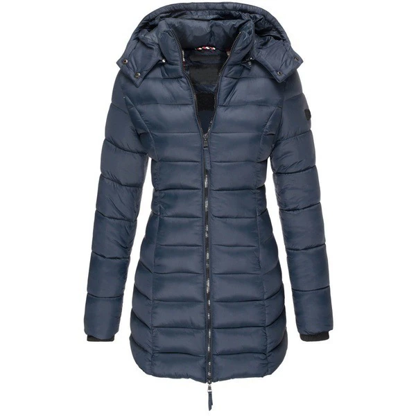 Lange Pufferjas - Capuchon - Zip-Up - Donzen Jas - Winterjassen en Jacks voor dames-Hallo Susanne