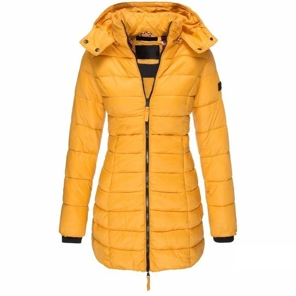 Lange Pufferjas - Capuchon - Zip-Up - Donzen Jas - Winterjassen en Jacks voor dames-Hallo Susanne