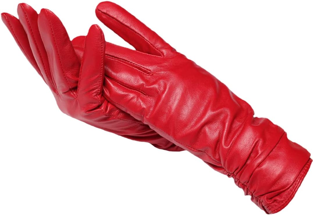 Leren Handschoenen - Dames Warme Bontgevoerde Winterhandschoenen-Hallo Susanne